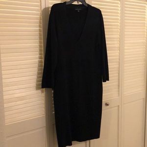 Banana republic black sweater dress SZ XL New